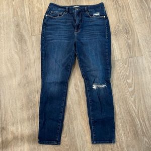 Good American good legs crop skinny jeans